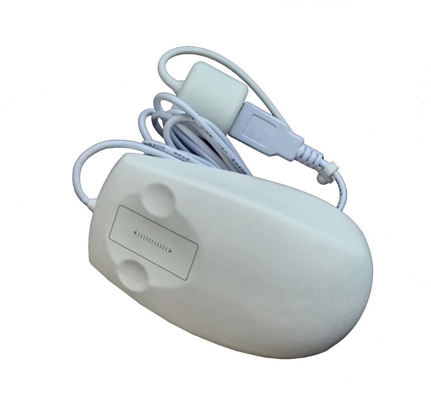 Factory OEM white touch scroll waterproof medical mouse with optical DPI